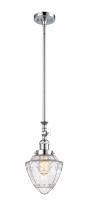  206-PC-G664-7-LED - Bullet - 1 Light - 7 inch - Polished Chrome - Stem Hung - Mini Pendant