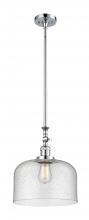  206-PC-G74-L-LED - Bell - 1 Light - 12 inch - Polished Chrome - Stem Hung - Mini Pendant