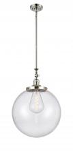  206-PN-G204-16 - Beacon - 1 Light - 12 inch - Polished Nickel - Stem Hung - Mini Pendant