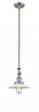  206-SN-G1-LED - Halophane - 1 Light - 9 inch - Brushed Satin Nickel - Stem Hung - Mini Pendant