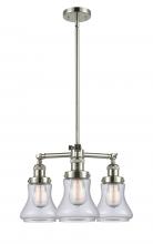  207-PN-G192-LED - Bellmont - 3 Light - 18 inch - Polished Nickel - Stem Hung - Chandelier