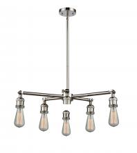  207NH-6CR-PN - Bare Bulb 6 Light Chandelier