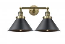  208-AB-M10-BK-LED - Briarcliff - 2 Light - 19 inch - Antique Brass - Bath Vanity Light