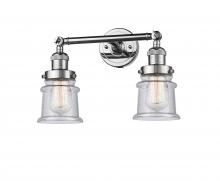  208-PC-G184S-LED - Canton - 2 Light - 17 inch - Polished Chrome - Bath Vanity Light