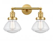  208-SG-G324 - Olean - 2 Light - 17 inch - Satin Gold - Bath Vanity Light