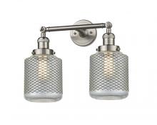 Innovations Lighting 208-SN-G262-LED - Stanton - 2 Light - 16 inch - Brushed Satin Nickel - Adjustable Bath Vanity Light
