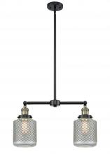  209-BAB-G262-LED - Stanton - 2 Light - 23 inch - Black Antique Brass - Stem Hung - Island Light