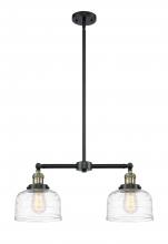 Innovations Lighting 209-BAB-G713-LED - Bell - 2 Light - 21 inch - Black Antique Brass - Stem Hung - Island Light