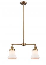  209-BB-G191-LED - Bellmont - 2 Light - 21 inch - Brushed Brass - Stem Hung - Island Light