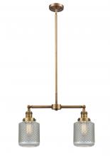  209-BB-G262-LED - Stanton - 2 Light - 23 inch - Brushed Brass - Stem Hung - Island Light