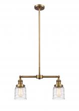 Innovations Lighting 209-BB-G513-LED - Bell - 2 Light - 21 inch - Brushed Brass - Stem Hung - Island Light