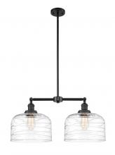 Innovations Lighting 209-BK-G713-L-LED - Bell - 2 Light - 21 inch - Matte Black - Stem Hung - Island Light