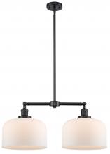  209-OB-G71-L-LED - Bell - 2 Light - 21 inch - Oil Rubbed Bronze - Stem Hung - Island Light