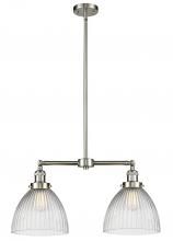  209-SN-G222-LED - Seneca Falls - 2 Light - 21 inch - Brushed Satin Nickel - Stem Hung - Island Light