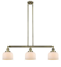  213-AB-G71 - Bell - 3 Light - 41 inch - Antique Brass - Stem Hung - Island Light