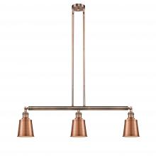  213-AC-M9-AC-LED - Addison - 3 Light - 38 inch - Antique Copper - Stem Hung - Island Light