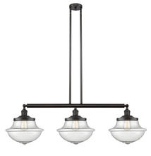  213-OB-G544-LED - Oxford - 3 Light - 42 inch - Oil Rubbed Bronze - Stem Hung - Island Light