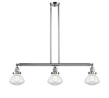  213-PC-G322-LED - Olean - 3 Light - 39 inch - Polished Chrome - Stem Hung - Island Light