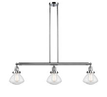  213-PC-G324-LED - Olean - 3 Light - 39 inch - Polished Chrome - Stem Hung - Island Light