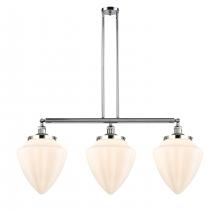  213-PC-G661-12-LED - Bullet - 3 Light - 40 inch - Polished Chrome - Stem Hung - Island Light