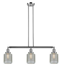  213-PN-G262-LED - Stanton - 3 Light - 39 inch - Polished Nickel - Stem Hung - Island Light