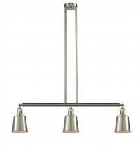  213-SN-M9-SN-LED - Addison - 3 Light - 38 inch - Brushed Satin Nickel - Stem Hung - Island Light