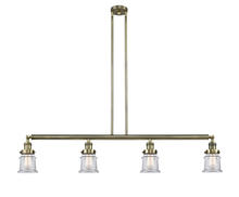 Innovations Lighting 214-AB-G182S - Canton - 4 Light - 51 inch - Antique Brass - Stem Hung - Adjustable Island Light