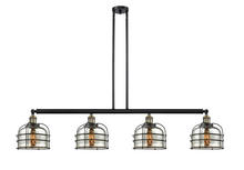  214-BAB-G78-CE-LED - Bell Cage - 4 Light - 53 inch - Black Antique Brass - Stem Hung - Island Light