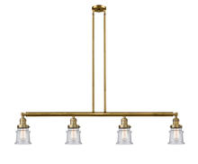 Innovations Lighting 214-BB-G184S - Canton - 4 Light - 51 inch - Brushed Brass - Stem Hung - Adjustable Island Light
