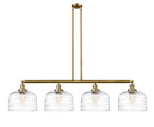 Innovations Lighting 214-BB-G713-L-LED - Bell - 4 Light - 54 inch - Brushed Brass - Stem Hung - Adjustable Island Light