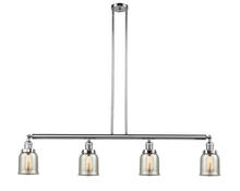  214-PC-G58-LED - Bell - 4 Light - 50 inch - Polished Chrome - Stem Hung - Island Light