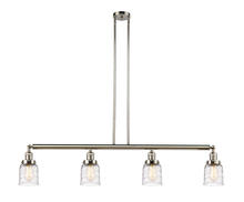 Innovations Lighting 214-PN-G513-LED - Bell - 4 Light - 50 inch - Polished Nickel - Stem Hung - Adjustable Island Light