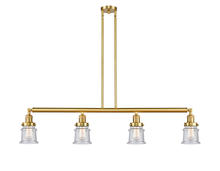 Innovations Lighting 214-SG-G184S - Canton - 4 Light - 51 inch - Satin Gold - Stem Hung - Island Light