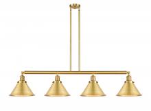  214-SG-M10-SG-LED - Briarcliff - 4 Light - 55 inch - Satin Gold - Stem Hung - Island Light