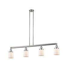  214-SN-G51 - Bell - 4 Light - 50 inch - Brushed Satin Nickel - Stem Hung - Island Light