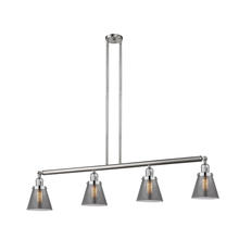  214-SN-G63 - Cone - 4 Light - 51 inch - Brushed Satin Nickel - Stem Hung - Island Light