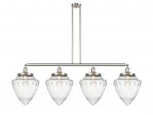 Innovations Lighting 214-SN-G664-12-LED - Bullet - 4 Light - 50 inch - Brushed Satin Nickel - Stem Hung - Adjustable Island Light