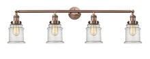  215-AC-G184 - Canton - 4 Light - 42 inch - Antique Copper - Bath Vanity Light