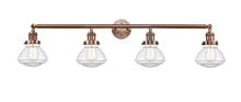  215-AC-G322-LED - Olean - 4 Light - 43 inch - Antique Copper - Bath Vanity Light