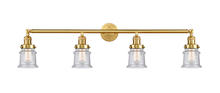 Innovations Lighting 215-SG-G184S-LED - Canton - 4 Light - 42 inch - Satin Gold - Bath Vanity Light