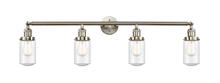  215-SN-G314-LED - Dover - 4 Light - 43 inch - Brushed Satin Nickel - Bath Vanity Light