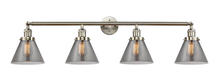  215-SN-G43 - Cone - 4 Light - 44 inch - Brushed Satin Nickel - Bath Vanity Light