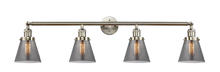  215-SN-G63 - Cone - 4 Light - 42 inch - Brushed Satin Nickel - Bath Vanity Light