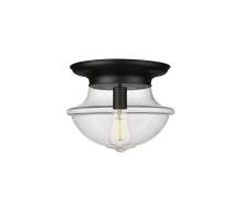  221-1F-BK-G542 - Oxford - 1 Light - 14 inch - Matte Black - Flush Mount