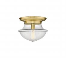  221-1F-SG-G542 - Oxford - 1 Light - 14 inch - Satin Gold - Flush Mount