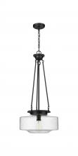  221-1P-BK-G694-16 - Bridgeton - 1 Light - 16 inch - Matte Black - Chain Hung - Pendant