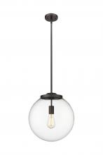 Innovations Lighting 221-1S-OB-G202-14 - Beacon - 1 Light - 16 inch - Oil Rubbed Bronze - Stem Hung - Pendant