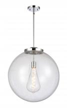  221-1S-PC-G204-18-LED - Beacon - 1 Light - 18 inch - Polished Chrome - Cord hung - Pendant