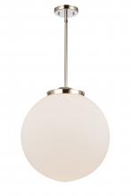  221-1S-PN-G201-16-LED - Beacon - 1 Light - 16 inch - Polished Nickel - Cord hung - Pendant