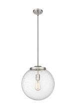 Innovations Lighting 221-1S-SN-G204-14 - Beacon - 1 Light - 16 inch - Brushed Satin Nickel - Stem Hung - Pendant